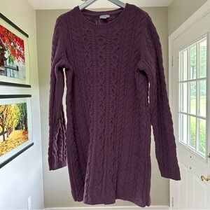 J.Jill knit purple sweater dress- small tall